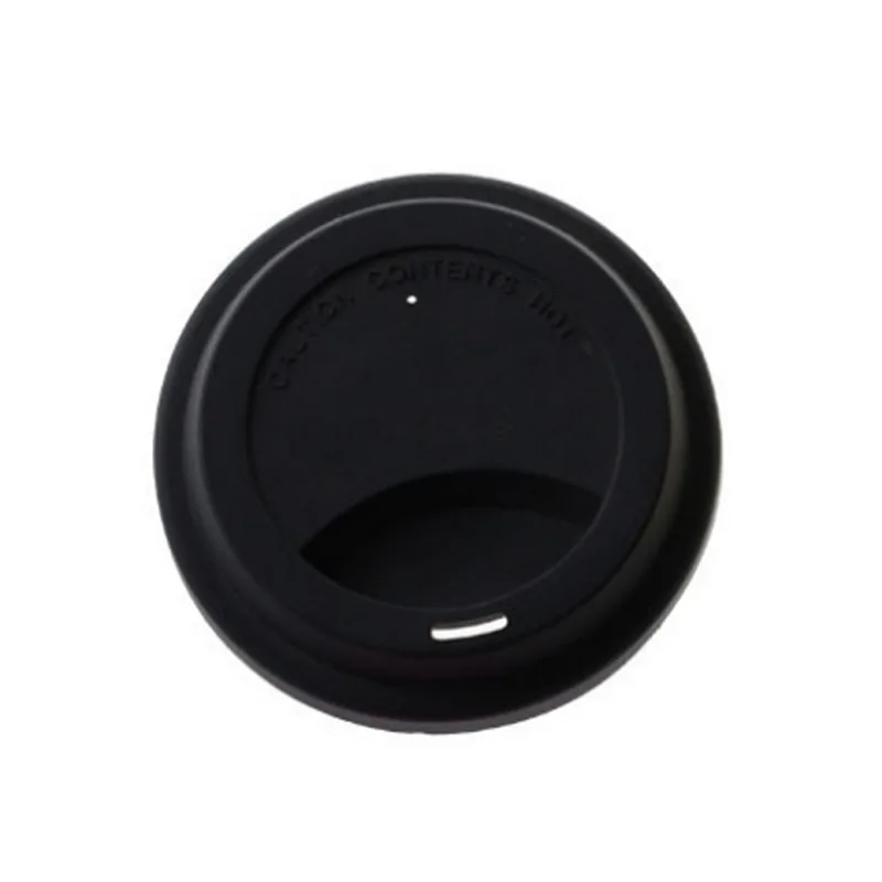 1PC Coffee Food Grade Dustproof Silicone Cover Circular Seal Single Layer Ceramic Glassr Silicone Cup Lid - Цвет: G194786A