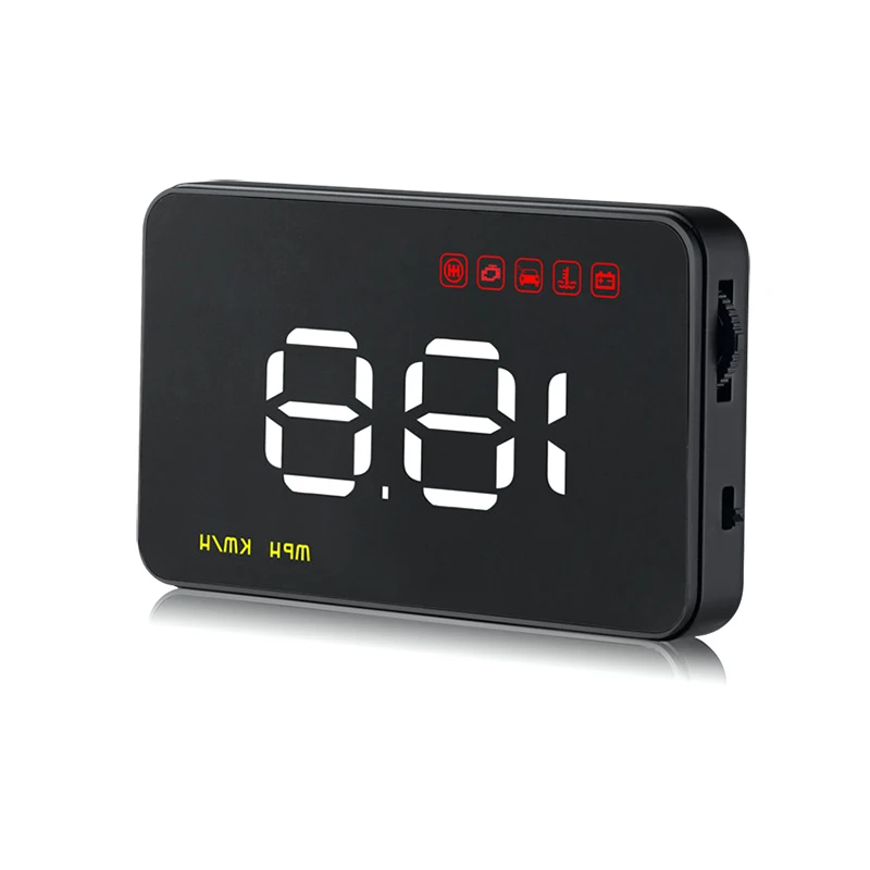 Car speedometer HUD heads up display speedometer speeding voltage alarm