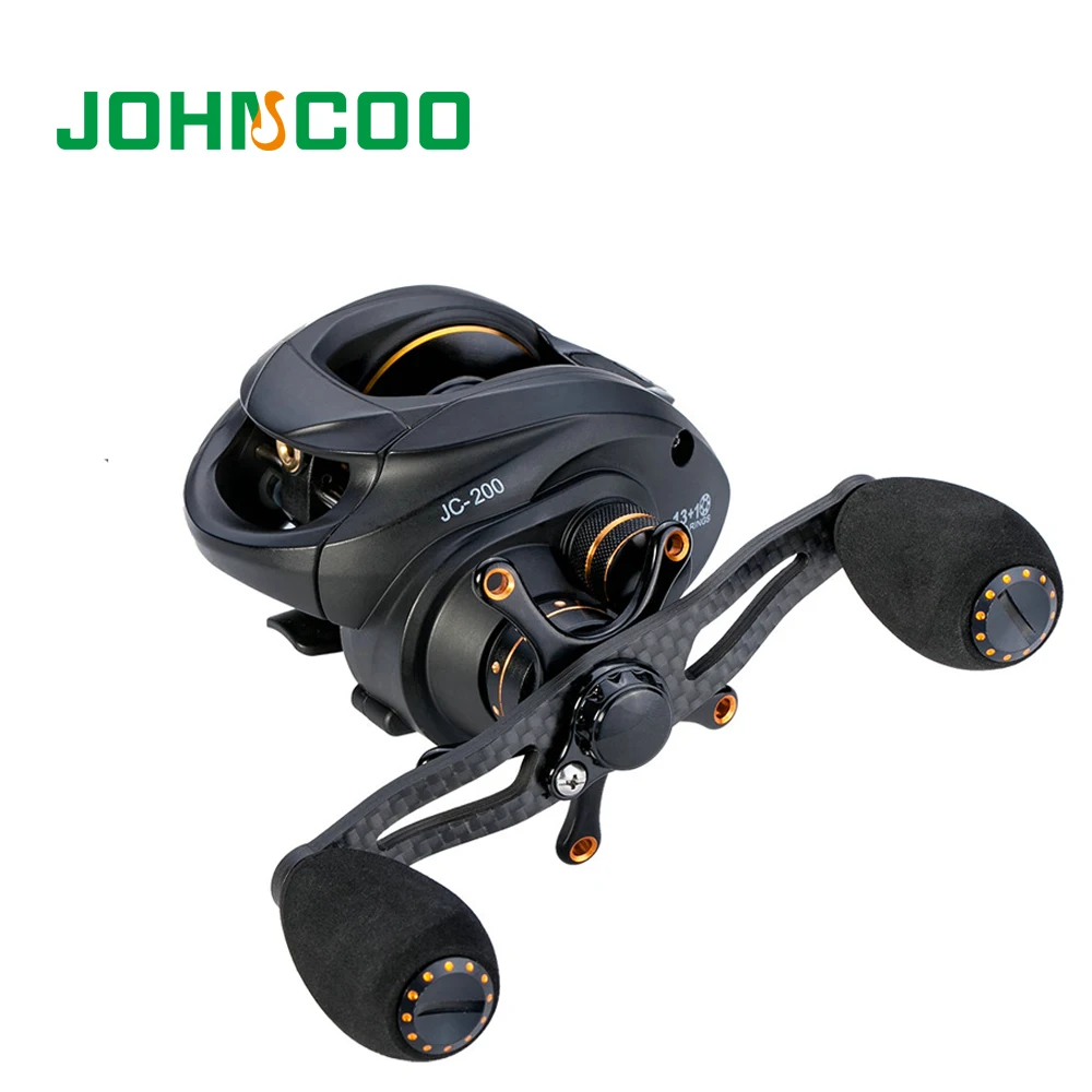 JOHNCOO новая катушка baitcasing 13 + 1 подшипники 6 3: супер легкие магнитные и центробежные