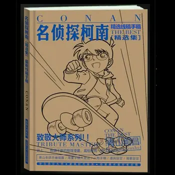 

192 Page Anime Detective Conan Antistress Colouring Book for Adults Children Relieve Stress Painting Drawing Coloring Book Gifts