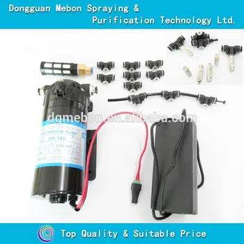 

40 Fog Nozzle(0.15mm)+150 PSI diaphragm cooling pump,0.15mm mist nozzle system,micro fog cooling mist system