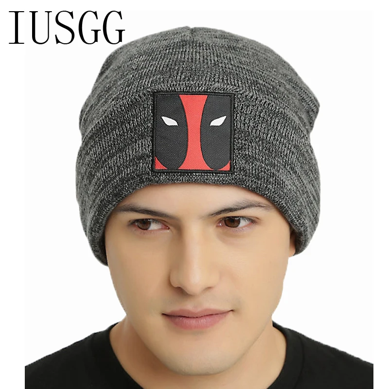 

Pattern Embroid Knit Bonnet Grey Winter Hat Beanies for Men Women Femme Ski Skullies Gorros de lana hombre mujer invierno 2017