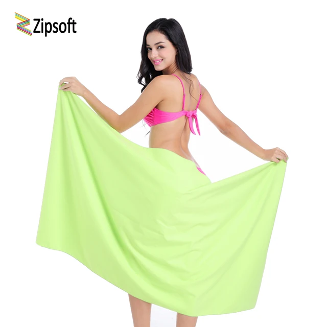 US $4.85 Zipsoft Ultralight Compact Quick Drying Swimming Towel Microfiber Antibacterial Camping Hiking Hand