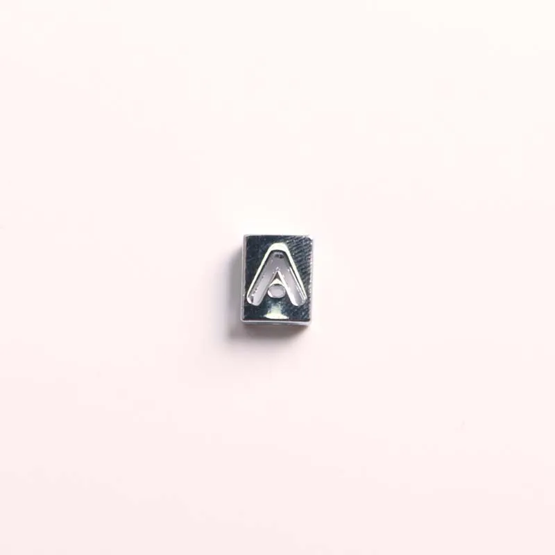 8 мм из сплава, ажурное буквы A-Z декоративное ожерелье ручной работы Ювелирный ключ цепи серьги аксессуары «сделай сам» - Цвет: A