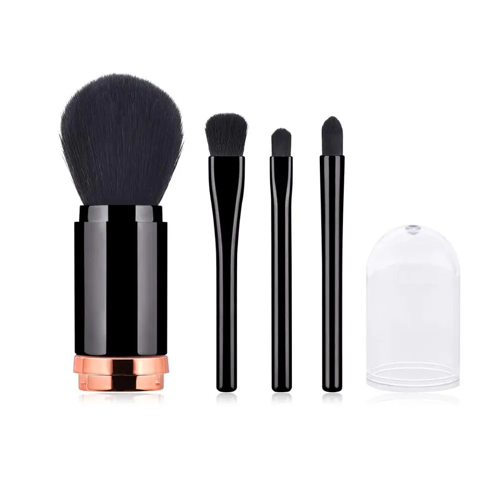 

1 Set Telescopic Double Head Loose Powder Face Shadow Highlight Make up Brush