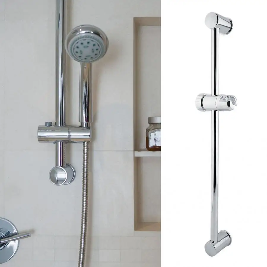 Verstelbare Chrom Plated Douche Stang Abs Badkamer Douchekop Rail Slide