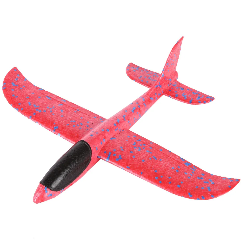 Светится в темноте игрушки EPP пена ручной бросок самолет Открытый Запуск планер подарок интересный светильник игрушки для детей игра