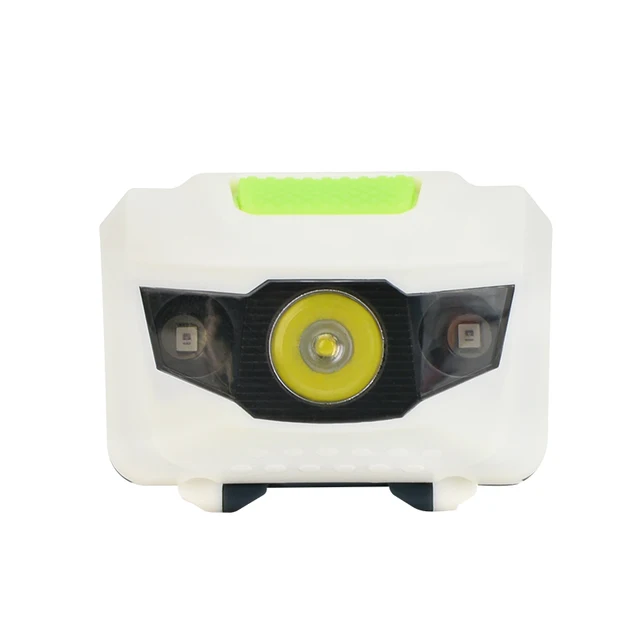 Mini Headlamp 2000 Lumens LED Waterproof AAA Headlight Red Head Lamp Light Flashlight Torch +Warning lights for 3*AAA Battery