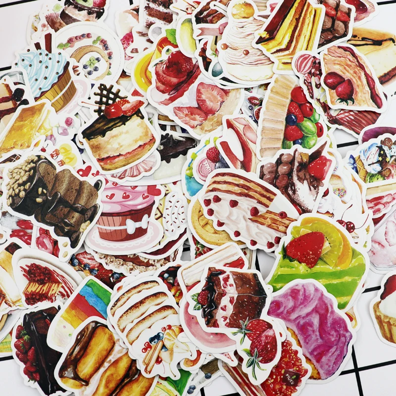 

188pcs Cute food and cakes diary sticker Photo album decoration food adhesive stickers/ self made DIY sticker