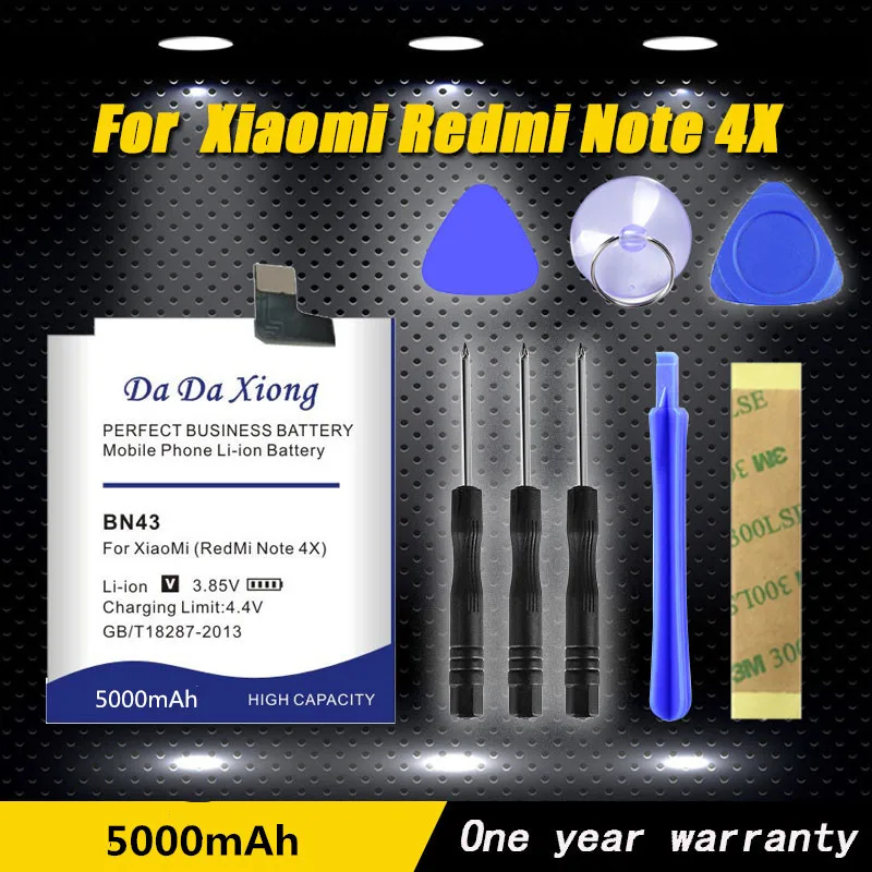 

Model [ BN43 ] Internal Battery for Xiaomi Redmi Note 4X Hongmi Note 4 X Phone Battery