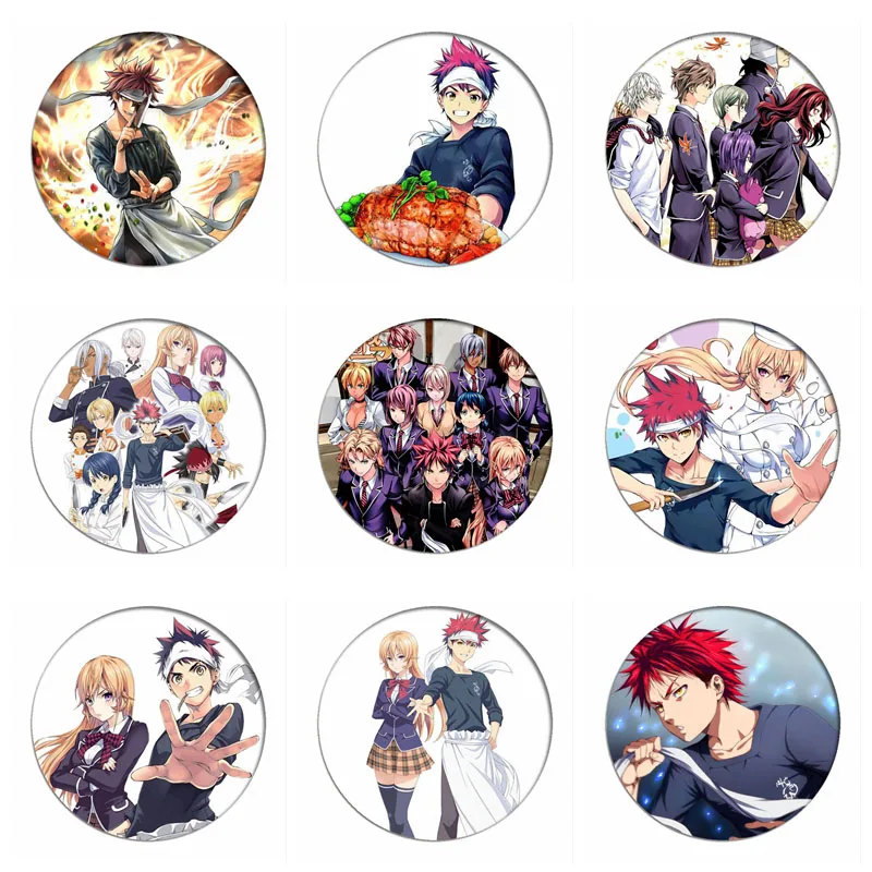 1 шт. аниме Shokugeki no Soma Nakiri erina значок косплея Брошь булавка Yukihira souma Милая коллекция