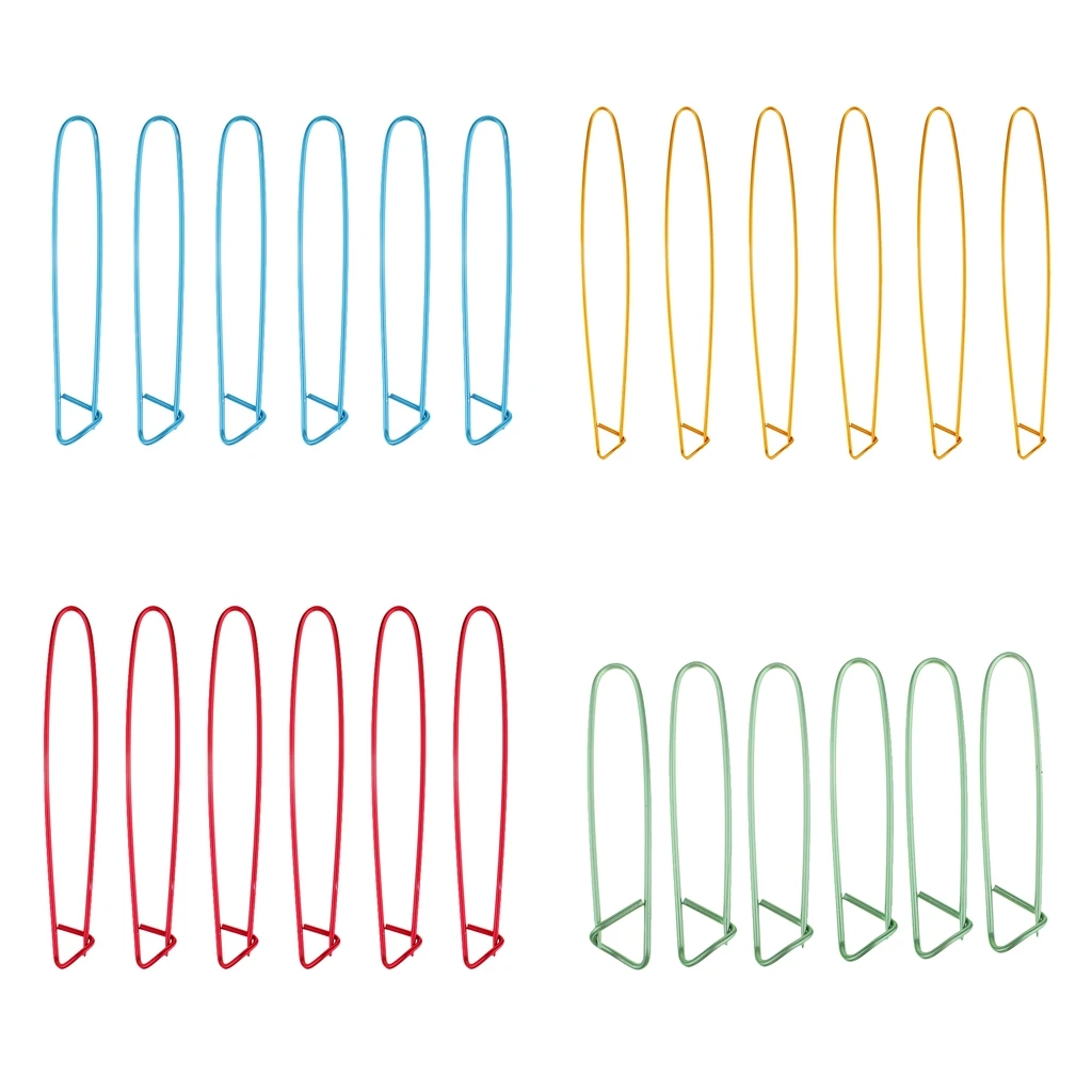 6Pcs Alloy Marker Stitch Holder Needle Clip Craft Knitting Crochet Locking Weaving Sewing Tools