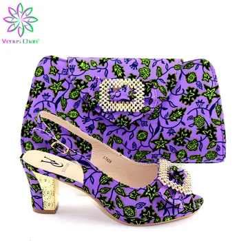 

Newest African Women Matching Italian Design Shoe and Bag Set for Wedding Italian Shoes with Matching Bag Italy