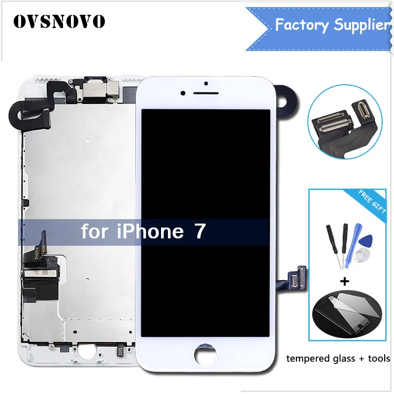 

Full Set LCD For iPhone 7 7g LCD Display with 3D Touch Screen+Front camera Digitizer Assembly Replacement A1660 A1778 A1779