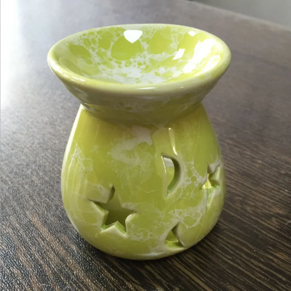 Assorted Ceramic Ash Catcher Incense Burner Joss Stick Holder 6 Colors 3inch