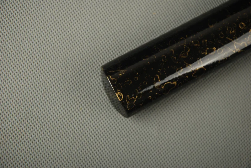 Изысканная и изысканная деревянная Сая Золотая черная глянцевая лакированная