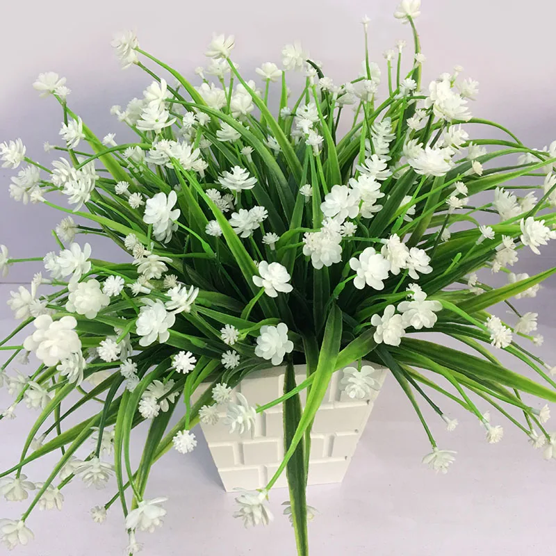 

21 Heads Water grass rose artificial flower Plant for party home office decor Christmas wedding decoration fake flower 52041