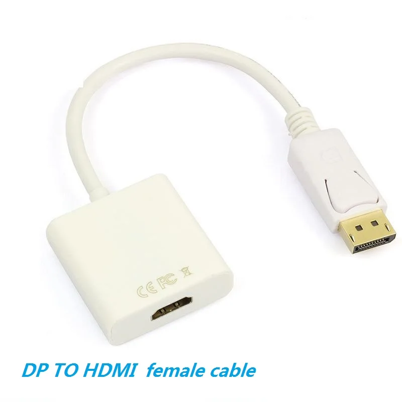 20pcs/lot New DisplayPort DP to HDMI Active Video Audio Adapter Converter for PC Laptop free shipping