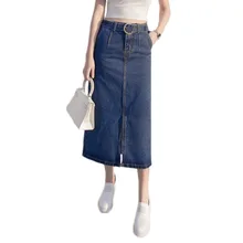 WSYORE юбка с высокой талией, одежда, женские длинные юбки, новые весенние повседневные женские джинсовые юбки, юбки Jupe Femme для женщин s NS875