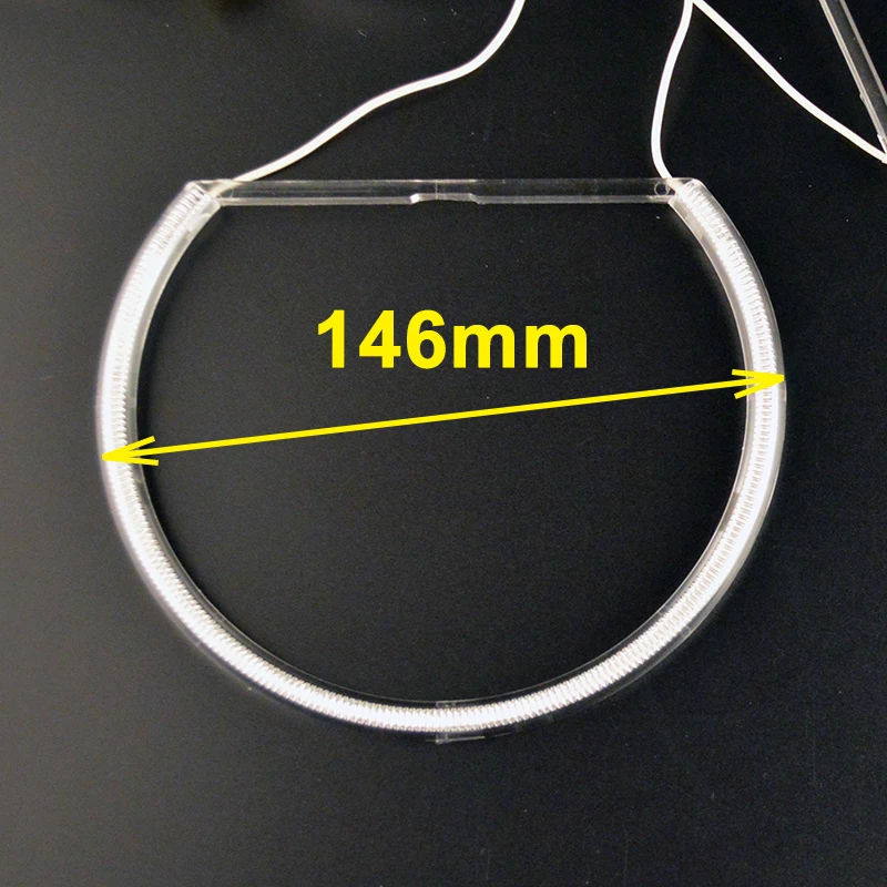 Hippcron 2x131 мм+ 2x146 мм CCFL Halo кольца комплект ангельские глазки фары украшения синий красный белый цвет для BMW E46 1999-2003