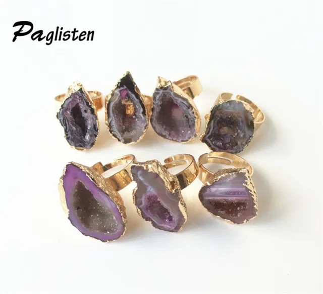 1PCS Hot Selling Fashion Unique Natural Stone Quartz Crystal Druzy Irregular Wed 1PCS Hot Selling Fashion Unique Natural Stone Quartz Crystal Druzy Irregular Wed