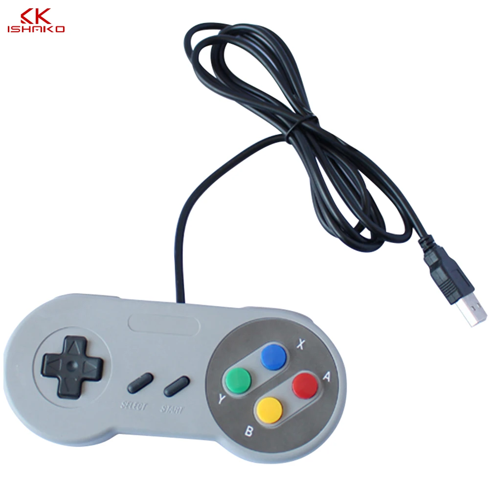 USB2.0 контроллер для Super nintendo Snes классический проводной ПК супер контроллер Snes USB