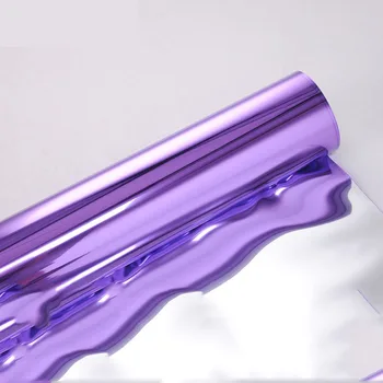 

super bright 10M*1.2M double facesilver+purplewedding mirror carpet