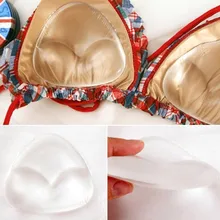 Женские силиконовые подушечки для груди, бюстгальтер, гелевые невидимые вставки, бюстгальтер пуш-ап, бюстгальтер для груди, треугольные прокладки, усилитель