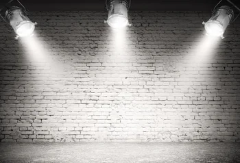 

Laeacco Old Gray Brick Wall Shiny Spotlight Stage Baby Child Portrait Photo Backgrounds Photography Backdrops For Photo Studio