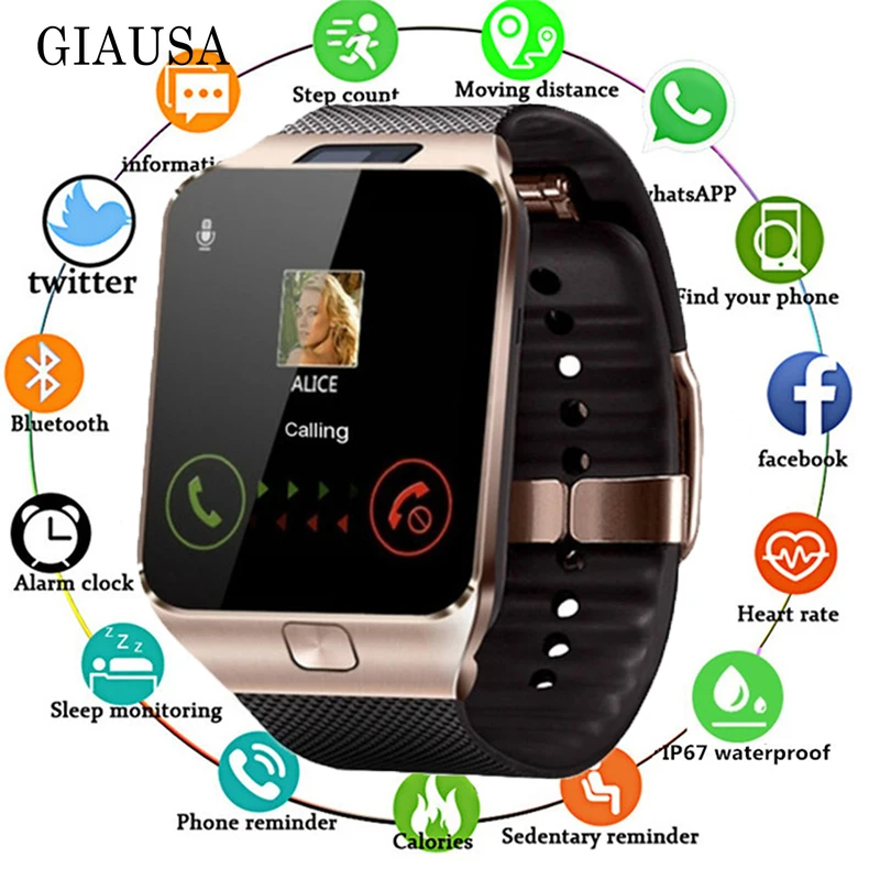 

Hot Selling Smartwatch Intelligent Digital Sport Gold Smart Watch Pedometer for Phone Android Wrist Watch Men Women's Watch