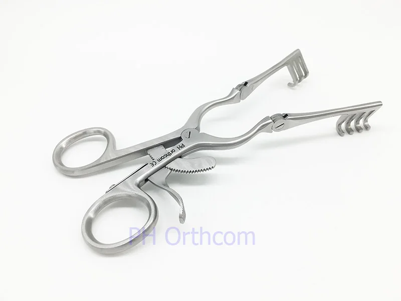 

Self-Reating Retractor, 165mm, blunt tips, Veterinary Instrument