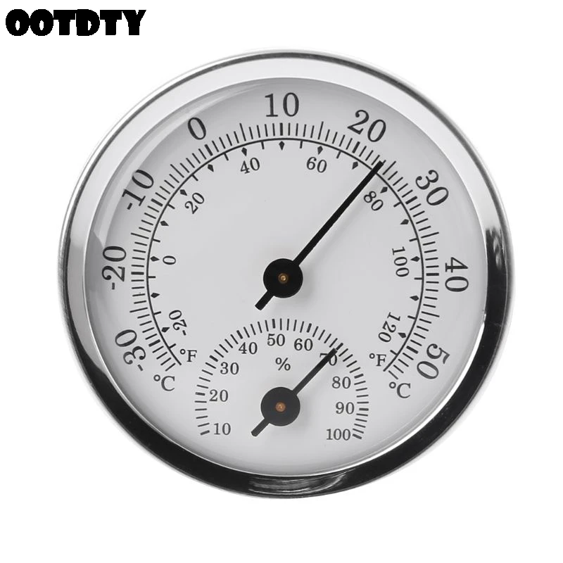 

Mini Wall Mounted Temperature Humidity Meter Thermometer & Hygrometer For Sauna Room Household offices workshops schools markets