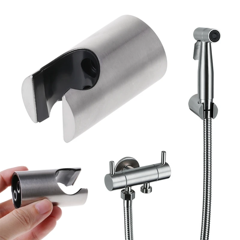 

304 Stainless Steel Shower Head Bracket Holder Wall Mount Bathroom Accessories