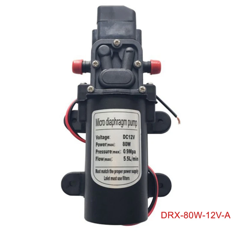 1/2 &quotBSP Male 12V 24V DC 80W Мембранный Водяной Насос самовсасывающий усилитель с