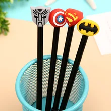 48 шт./упак. капитан 0,38 мм черные чернила мультфильм гелевая ручка унисекс Ручка-роллер Мальчики знак согласия ручка