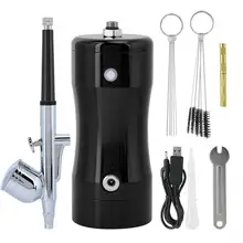 1 шт. Аэрограф инструмент двойного действия гравитационная подача 0,3 мм сопла спрей Аэрограф для дизайна ногтей краски татуировки инструмент с G12 насос