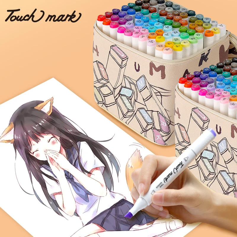 

Touch mark 24/36/48/80/168Colors Art Marker Sketch Marker Dual Head Drawing Brush Animation Product Design Art Supplies