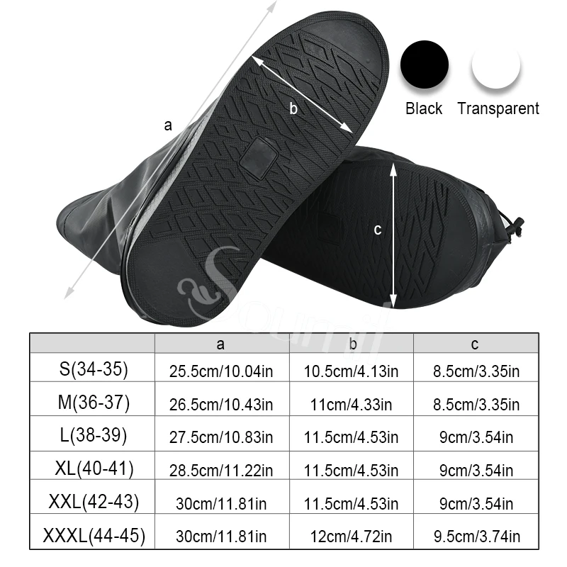 Soumit/непромокаемая обувь; 360 градусов; Водонепроницаемая защита для мужчин и женщин; дождевик для обуви; Чехлы для обуви; Многоразовые прозрачные галоши
