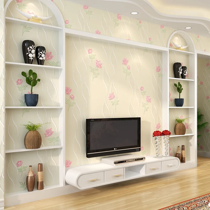 Girls Bedroom Wallpaper 3D Romantic Rustic Wall Paper for Children Room Walls Non-woven Wallpaper Princess Pink Beige Purple Girls Bedroom Wallpaper 3D Romantic Rustic Wall Paper for Children Room Walls Non-woven Wallpaper Princess Pink Beige Purple