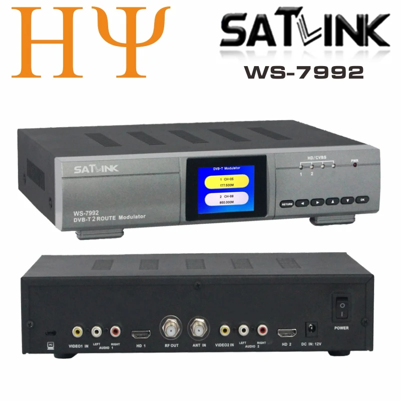 Оригинальный модулятор Satlink 7992 2 Route DVB T AV HD два маршрутизатора DM цифровой