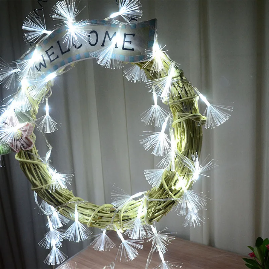 8 Modes 10M 100 LED Fiber Fairy String Lights Garland Outdoor Led Christmas String Light For ...