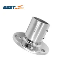 BSET MATEL 316, нержавеющая сталь, 90 градусов, для морской лодки, ручная рейка, круглая стойка для труб "(25,4 мм), диаметр
