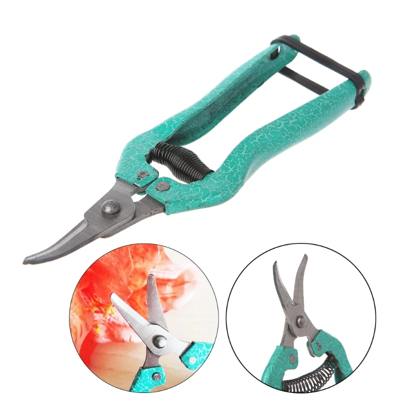 

1 Pc Pruning Scissors Green Plant bent blade Pruning Scissors Garden Cutter Flower Branch Shears Tool 170mm