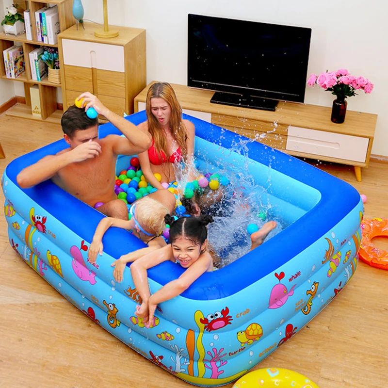 Inflável do Bebê Playground ao ar Piscina Engraçado Livre Portátil Indoor Crianças Bacia Banheira Infantil Bebê Kid 6 Mamãe e Bebê