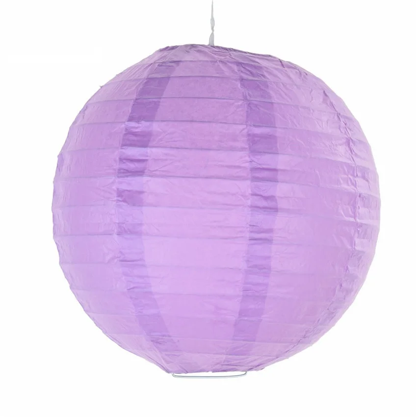 10 шт. 25 см Золотой Круглый Китайский бумажный фонарь на день рождения Свадебный декор подарок ремесло DIY Розничная - Цвет: Purple