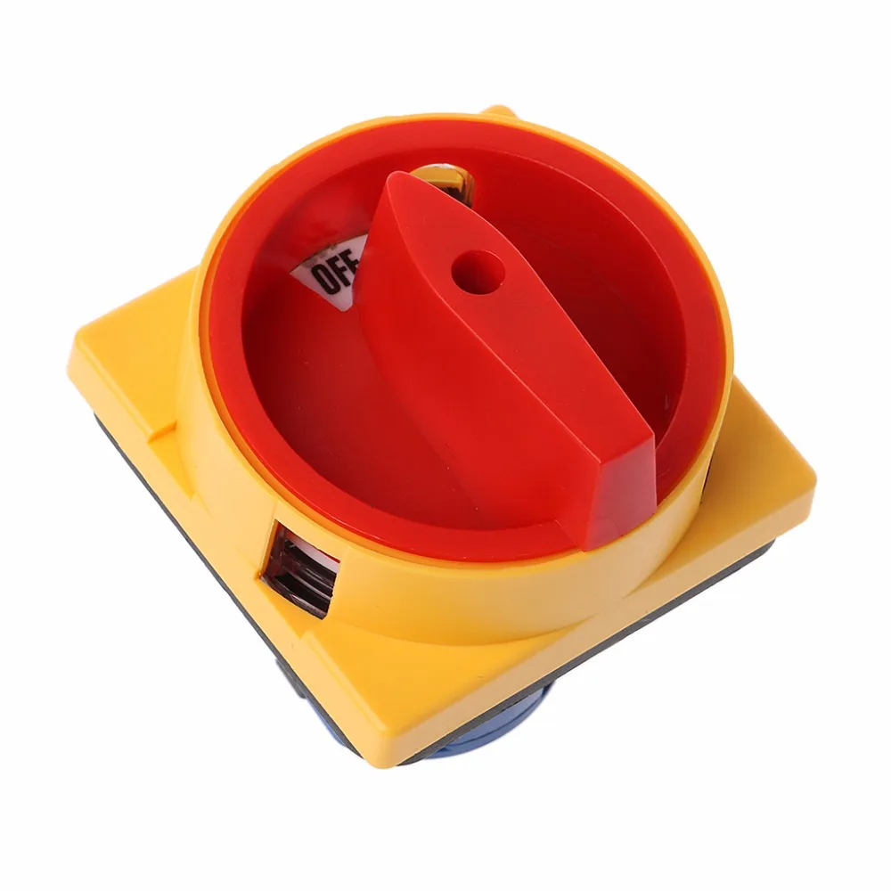 

LW26-20GS-20/04-2 Padlock Rotary Cam Switch OFF-ON 2 Way 4Pole 8 Screw Terminals #0604