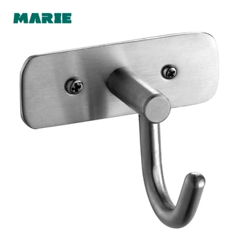 

Bathroom Towel Wall Hooks Kitchen Stainless Steel Key Hat Bag Hanger Holder Clothes Hook
