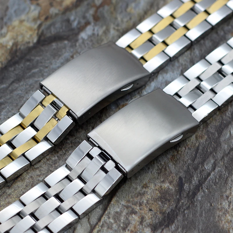 Ремешок из нержавеющей стали для часов Tissot металлический браслет мужских 19 мм 20