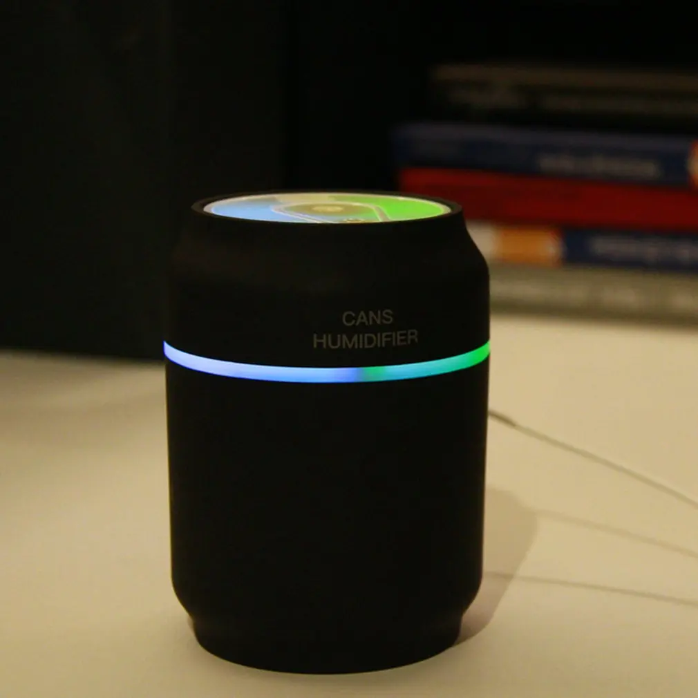 

USB Aroma Diffuser 200ML Car Air Can Humidifier Essential Oil 3-in-1 Portable Mist Humidifier with USB Fan and LED Light