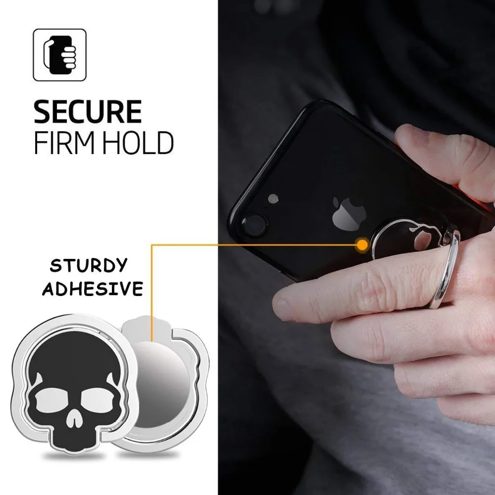 ShangKe Stand Cell Phone Ring Holder 360 Adjustable Ring Grip Kickstand For iPhone Samsung Huawei Xiaomi Bracket (Skull 3PCS) ShangKe Stand Cell Phone Ring Holder 360 Adjustable Ring Grip Kickstand For iPhone Samsung Huawei Xiaomi Bracket (Skull 3PCS)